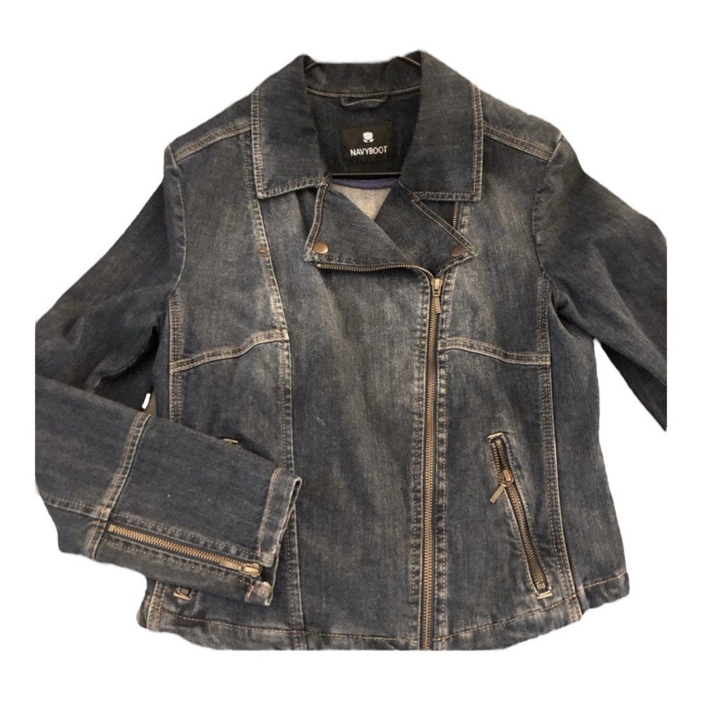 Navyboot  Jean Moto Jacket